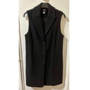 Scoop NYC Longline Vest Jacket 100% Wool